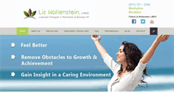 Desktop Screenshot of lizwallensteintherapy.com